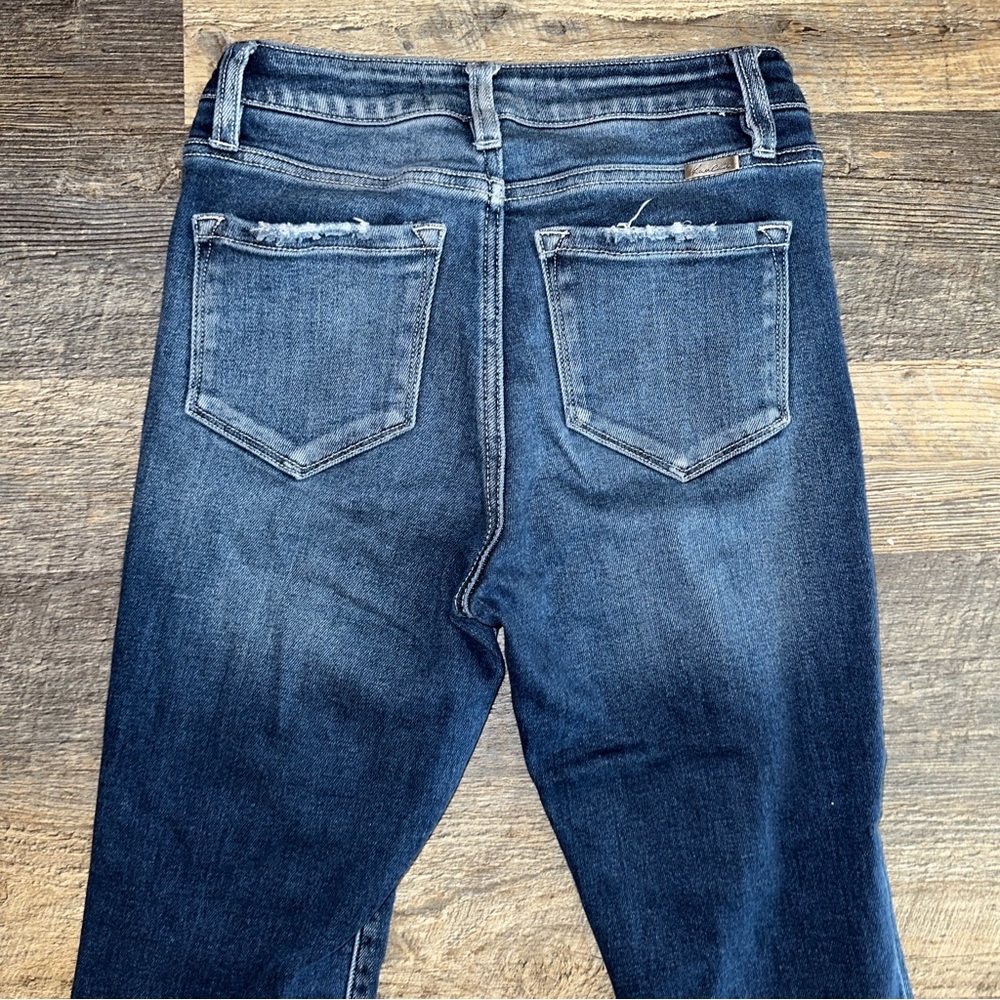 KANCAN dark wash Dana high rise ankle skinny jeans 27 - Picture 7 of 8